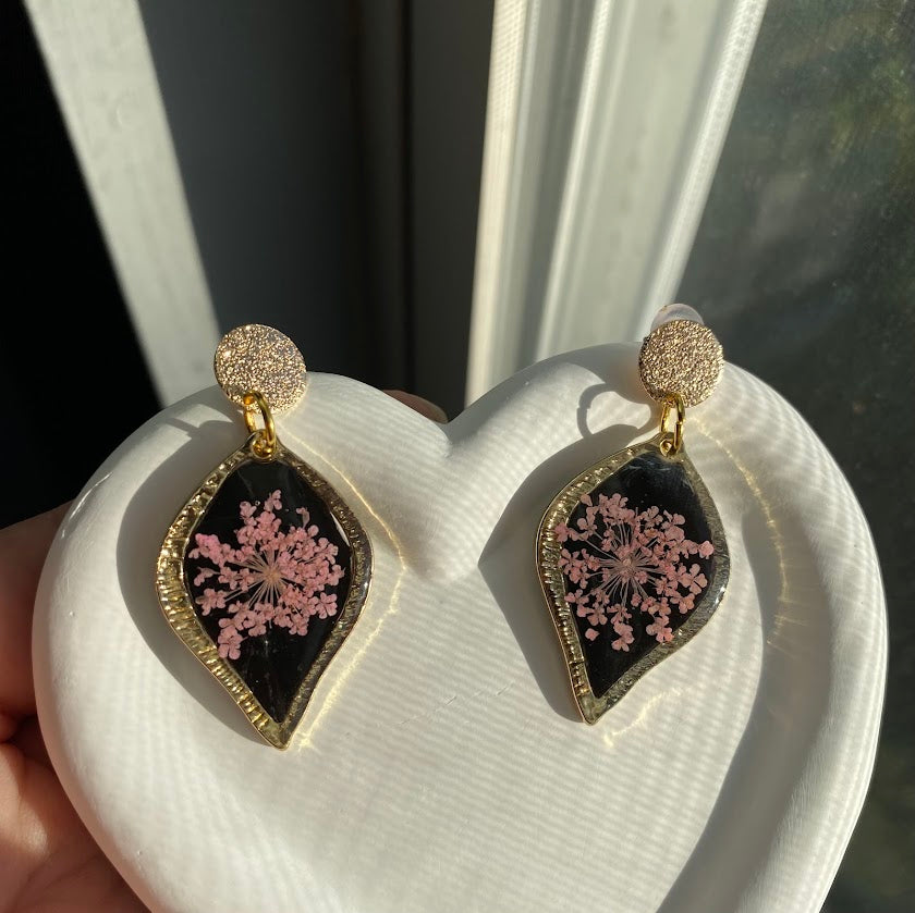 Midnight Rose Earrings