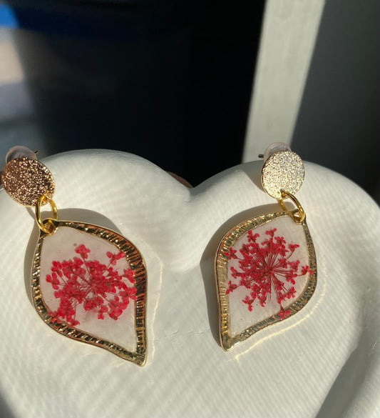 Ruby Lace Earrings