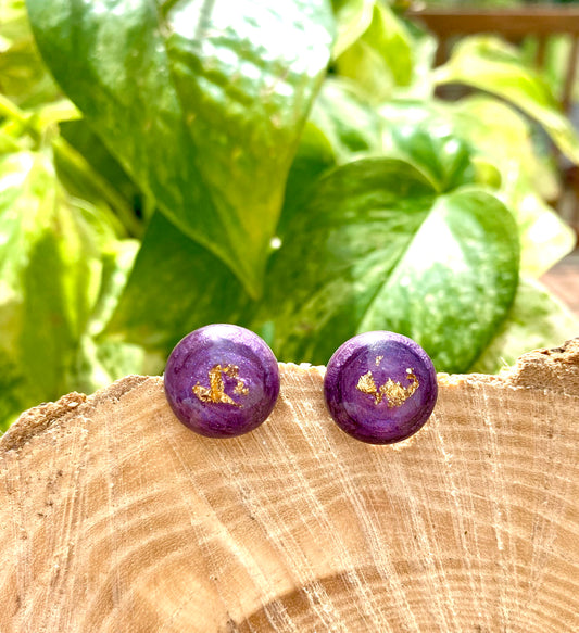 Violet Gleam Studs