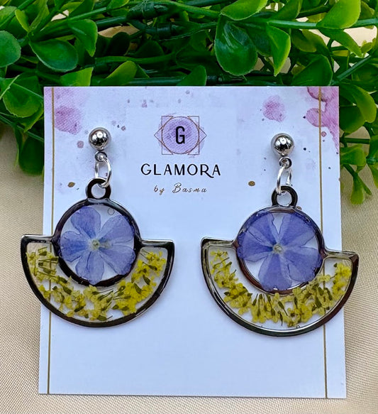 Yellow Arc Earrings