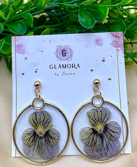 Viola Halo Earrings