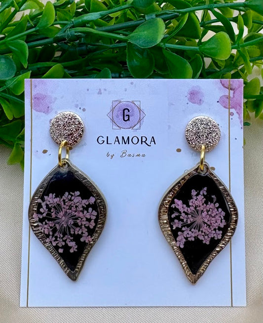 Midnight Rose Earrings