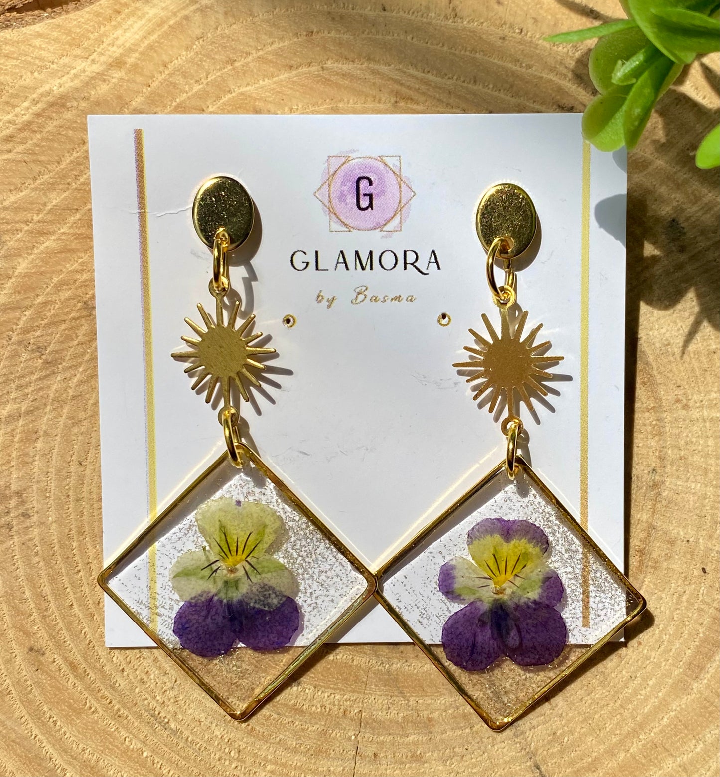 Pansy Aura Earrings
